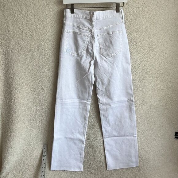 J Crew Full-length slim wide-leg jean in white Size 24‎ - Picture 4 of 11